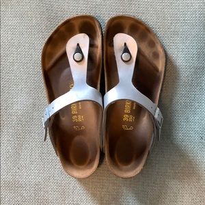 Silver Birkenstocks